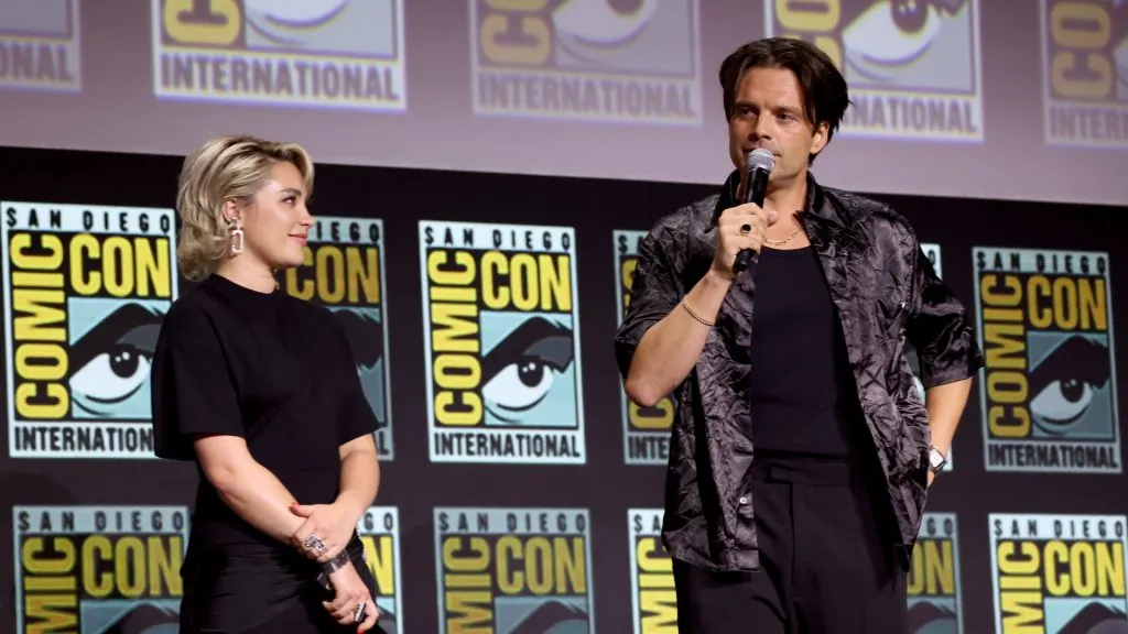Florence Pugh and Sebastian Stan