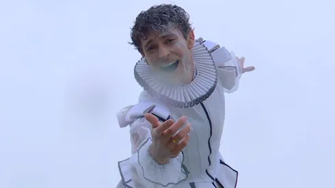 Jakub Józef Orliński at the Olympics Opening Ceremony 2024.