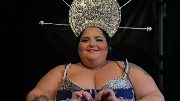 DJ Barbara Butch at the opening of the 2024 Olympic Games.