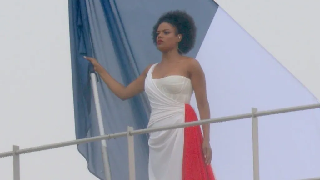 Axelle Saint-Cirel at the 2024 Olympics Opening Ceremony. (Source: @Olympics)