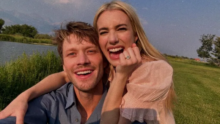 Cody John and Emma Roberts in 2024.