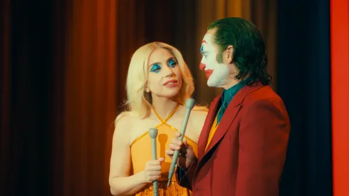 Lady Gaga and Joaquin Phoenix in Joker: Folie à Deux.