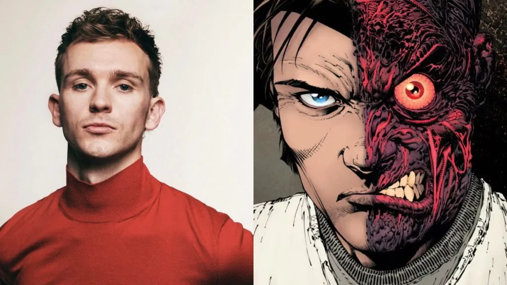 Harry Lawtey and Harvey Dent from the DC Comics. (Source: @FilmUpdates and @CultureCrave)