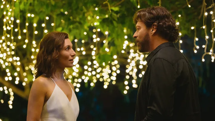 Agni Scott and Harry Connick Jr. in Find Me Falling.