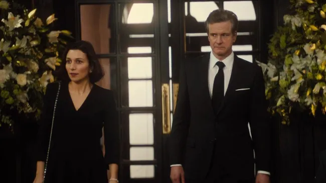 Colin Firth and Agni Scott in Bridget Jones's Baby