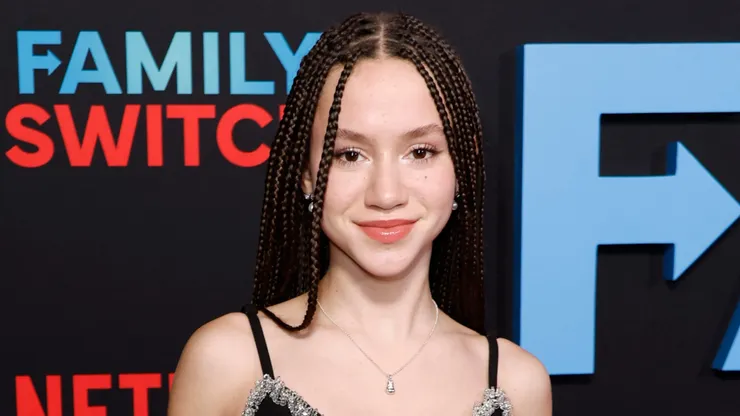 Chloe Coleman attends the premiere of Netflix's "Family Switch" at AMC The Grove 14 on November 29, 2023 in Los Angeles, California.