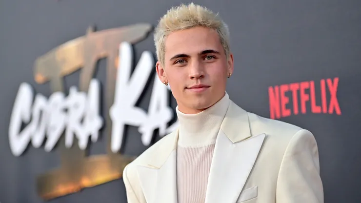 Tanner Buchanan attends Cobra Kai Season 6 Part 1 - Special Fan Event at Autry Museum at Griffith Park on July 17, 2024.