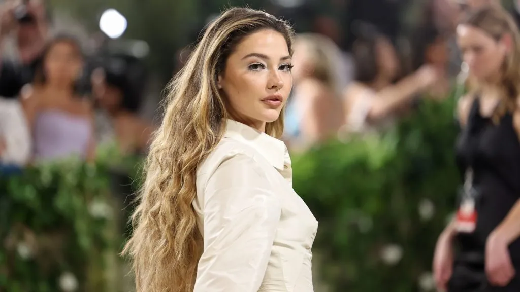 Madelyn Cline attends The 2024 Met Gala Celebrating “Sleeping Beauties: Reawakening Fashion”. (Source: Jamie McCarthy/Getty Images)