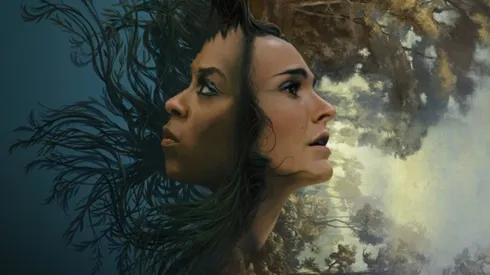 Natalie Portman and Moses Ingram for the promotional poster of "Lady in the Lake".