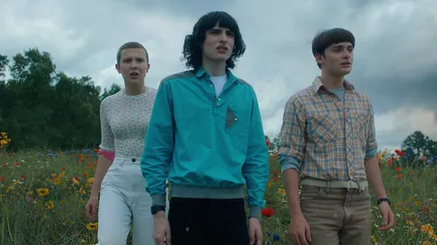 Millie Bobby Brown, Finn Wolfhard and Noah Schnapp