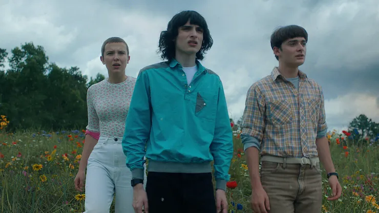 Millie Bobby Brown, Finn Wolfhard and Noah Schnapp