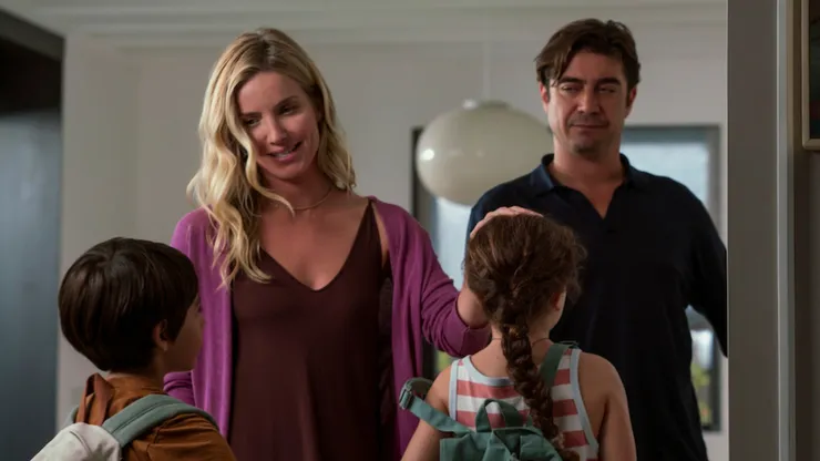 Annabelle Wallis and Riccardo Scamarcio in "Vanished into the Night".