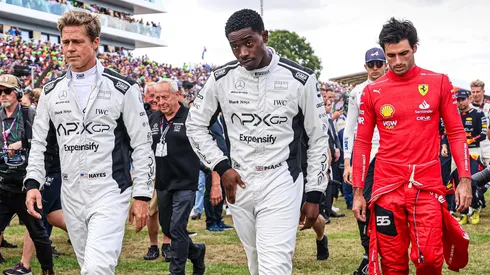 Brad Pitt and Damson Idris in F1.
