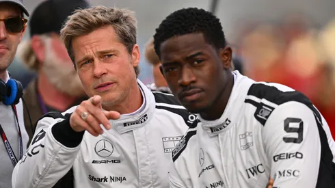 Brad Pitt and Damson Idris in F1.