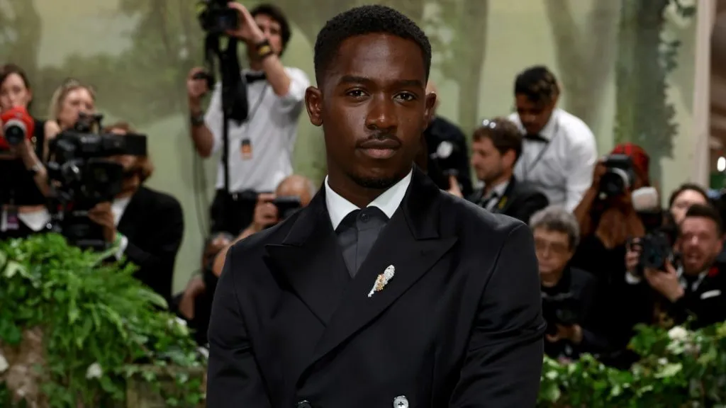 Damson Idris attends The 2024 Met Gala Celebrating “Sleeping Beauties: Reawakening Fashion”. (Source: Dimitrios Kambouris/Getty Images for The Met Museum/Vogue)