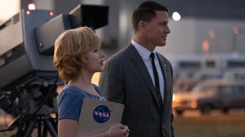 Scarlett Johansson and Channing Tatum in Fly Me to the Moon.