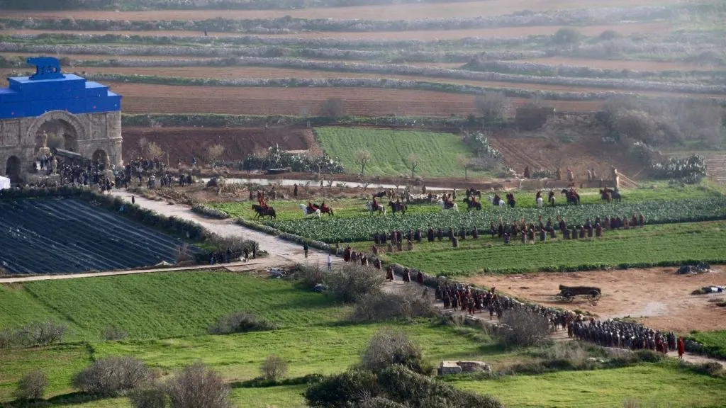 Part of the Gladiator 2 filming set. (Source: IMDb)