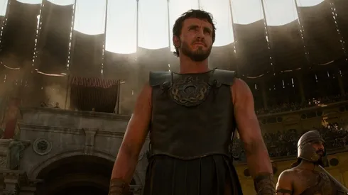 Paul Mescal in Gladiator II.