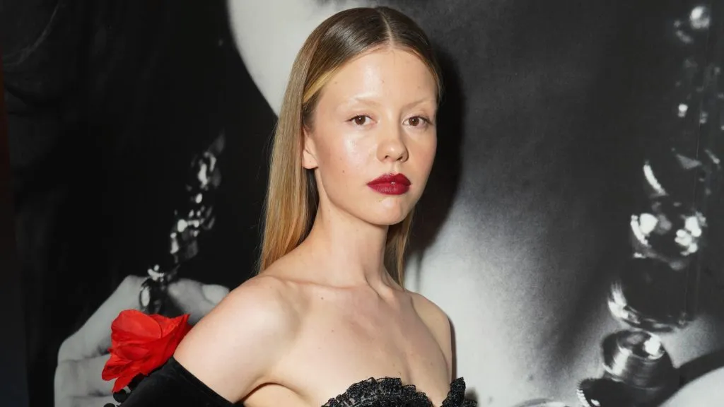 Mia Goth attends W Magazine’s Annual Best Performances Party at Chateau Marmont on February 24, 2023. (Source: Presley Ann/Getty Images for W Magazine)