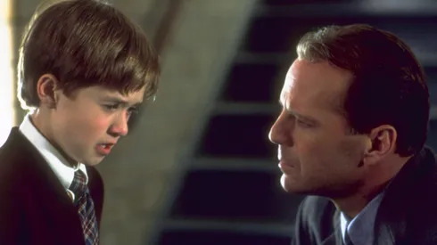 Haley Joel Osment and Bruce Willis in "The Sixth Sense".
