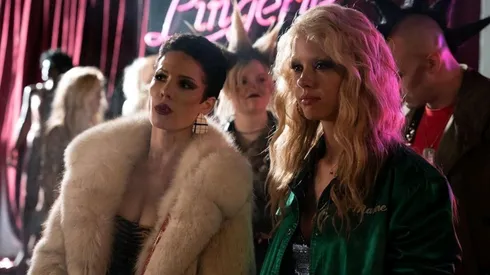 Halsey and Mia Goth in MaXXXine.