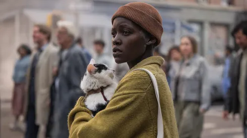 Frodo and Lupita Nyong'o in "A Quiet Place: Day One"
