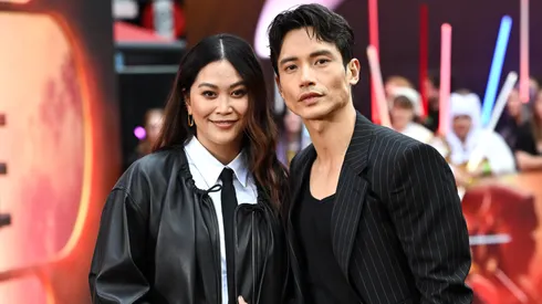 Dianne Doan and Manny Jacinto attend the "Star Wars: The Acolyte" UK Premiere Odeon Luxe Leicester Square.