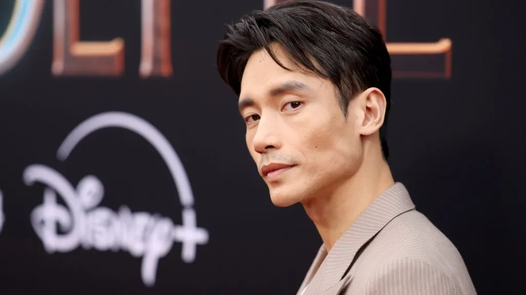Manny Jacinto attends the launch event for Lucasfilm’s new Star Wars series The Acolyte. (Source: Jesse Grant/Getty Images for Disney)