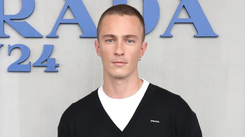 Drew Starkey attends the Prada Fall/Winter 2024 Menswear Fashion Show on January 14, 2024.
