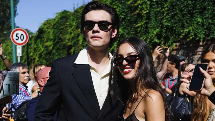 Olivia Rodrigo and Louis Partridge at the 81st Venice Film Festival.