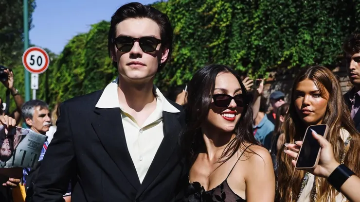 Olivia Rodrigo and Louis Partridge at the 81st Venice Film Festival.