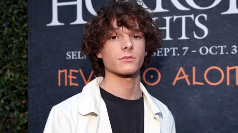 Mason Thames attends the Opening Night Celebration of Halloween Horror Nights at Universal Studios Hollywood on September 07, 2023.