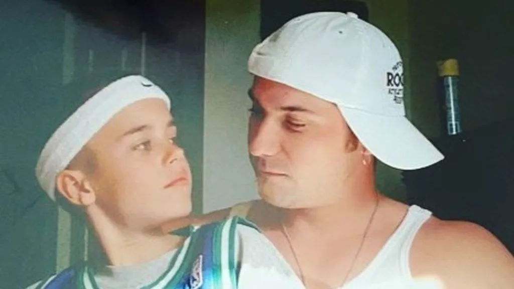 Justin Bieber and his father, Jeremy Bieber
