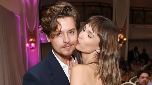 Cole Sprouse and Ari Fournier with FIJI Water at The Daily Front Row's 8th Annual Fashion Los Angeles Awards at The Beverly Hills Hotel on April 28, 2024 in Beverly Hills, California.