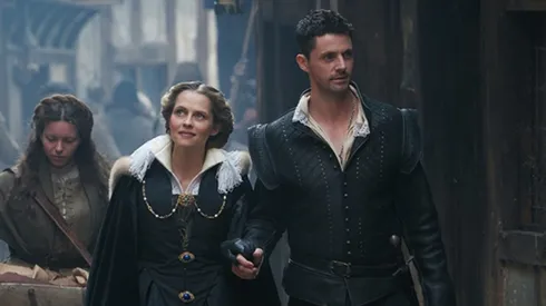 Matthew Goode and Teresa Palmer in A Discovery of Witches.