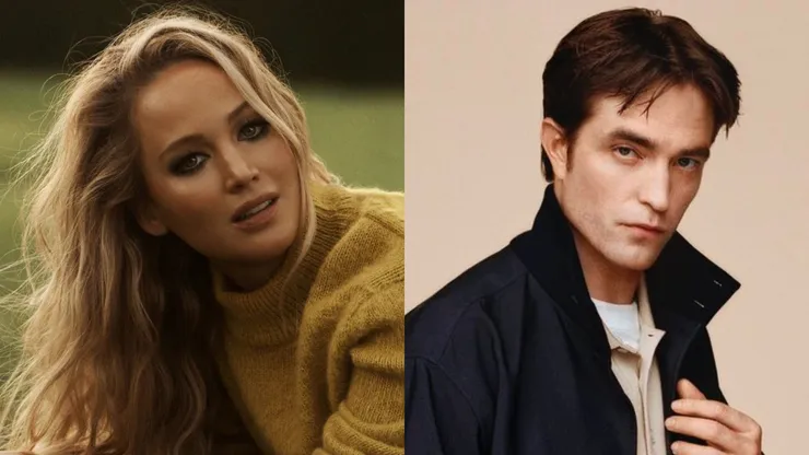 Jennifer Lawrence — Robert Pattinson for Dior in 2024.