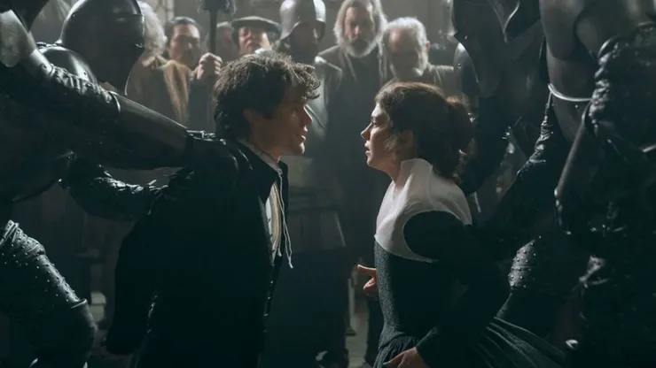Edward Bluemel and Emily Bader in "My Lady Jane".