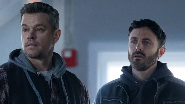 Matt Damon and Casey Affleck in The Instigators.