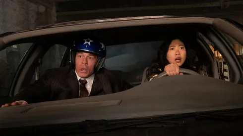 John Cena and Awkwafina in "Jackpot!".