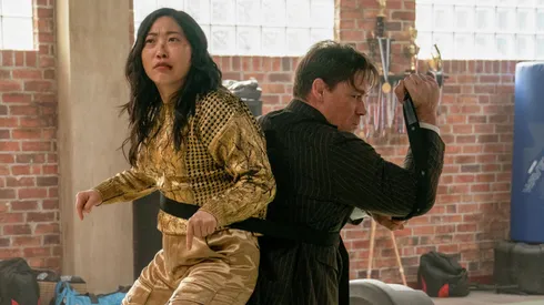 John Cena and Awkwafina in "Jackpot!".