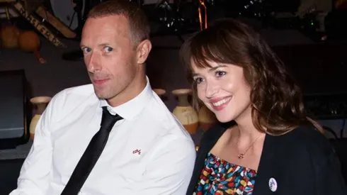 Dakota Johnson and Chris Martin from Coldplay.
