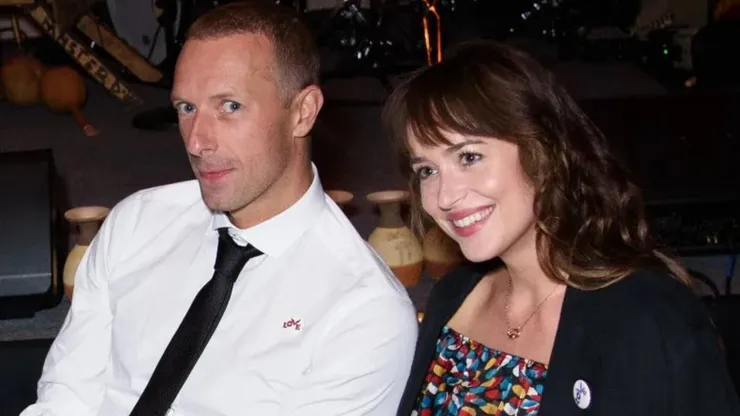 Dakota Johnson and Chris Martin from Coldplay.