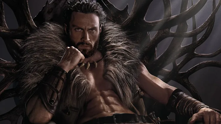 Aaron Taylor-Johnson in Kraven the Hunter.