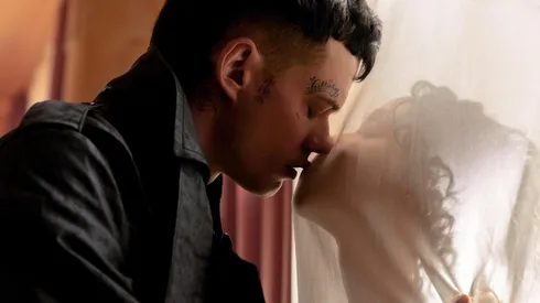 Bill Skarsgård and FKA twigs in The Crow.