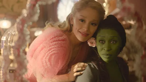 Ariana Grande and Cynthia Erivo in Wicked.