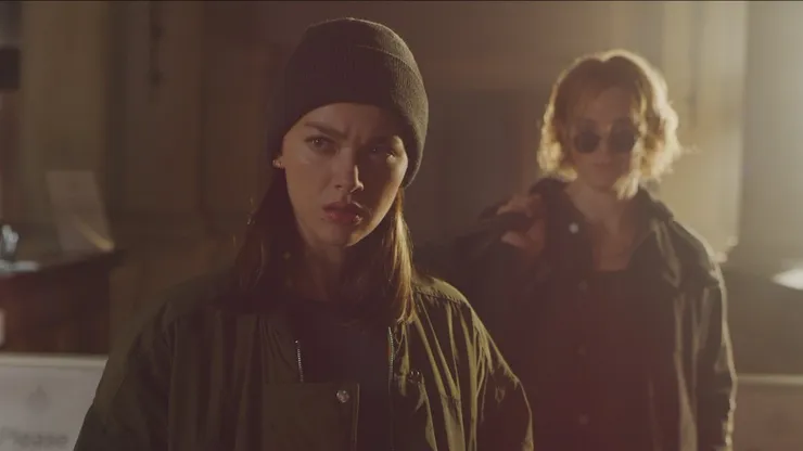 Timothy Innes and Jessica Alexander in Fallen.
