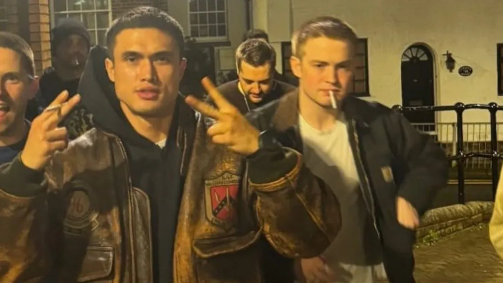 Kit Connor and Charles Melton in Warfare. (Source: IMDb)