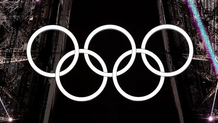 The Eiffel Tower at the conclusion of the opening ceremony of the Olympic Games Paris 2024 on July 26, 2024.