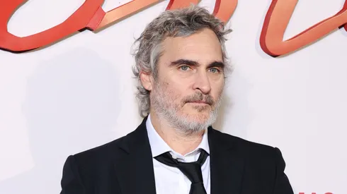 Joaquin Phoenix attends the "Napoleon" World Premiere at Salle Pleyel on November 14, 2023 in Paris, France.