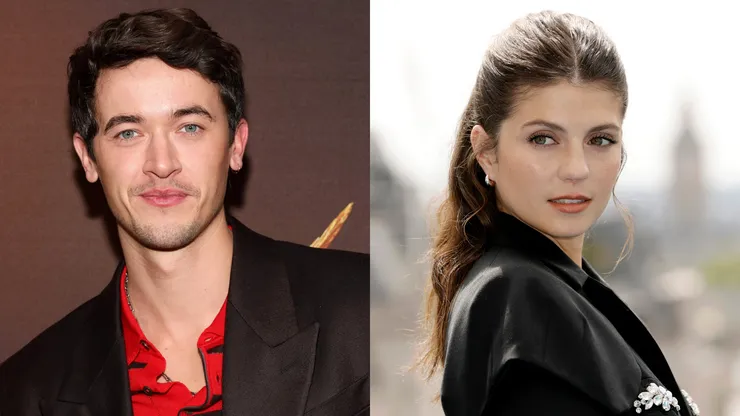 Tom Blyth attends "The Hunger Games: The Ballad of Songbirds & Snakes" — Emily Bader attends the My Lady Jane Photocall.